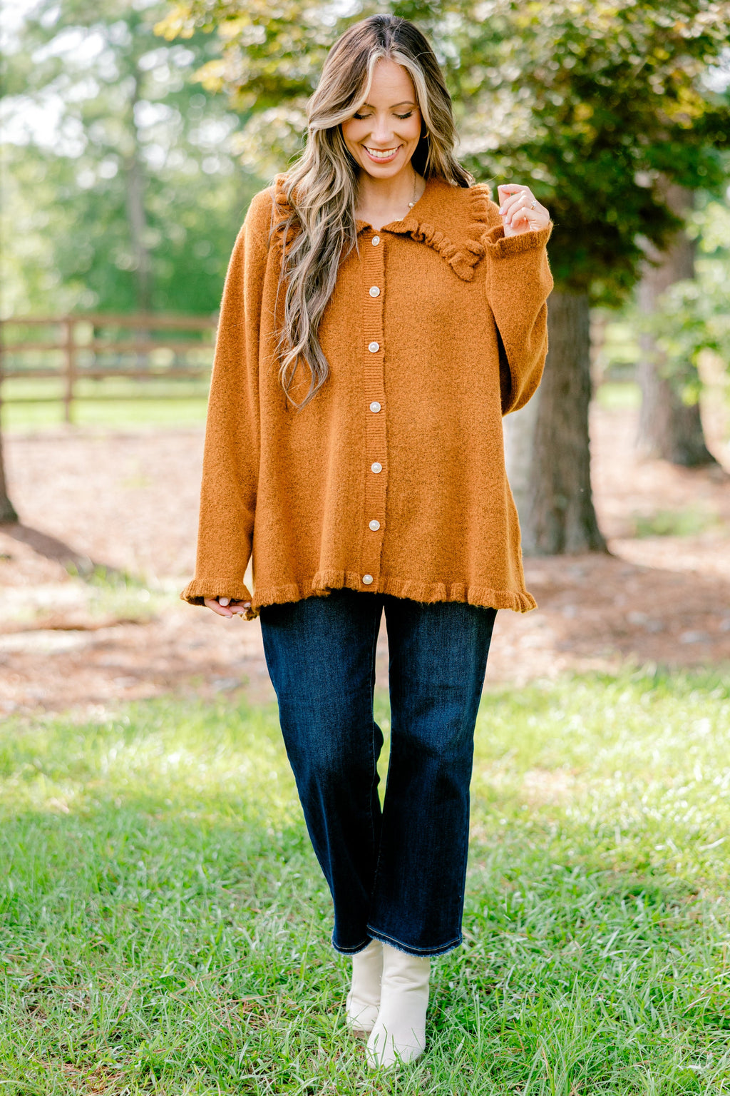 Perfectly Peaceful Cardigan, Brown