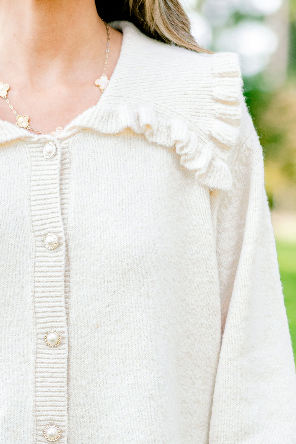 Perfectly Peaceful Cardigan, Oatmeal