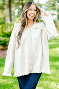 Perfectly Peaceful Cardigan, Oatmeal