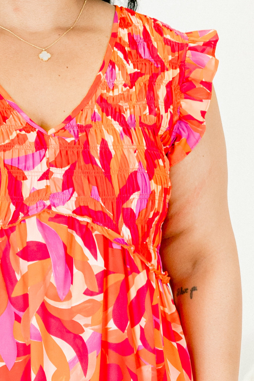 Petal Perfection Dress, Fuchsia Combo