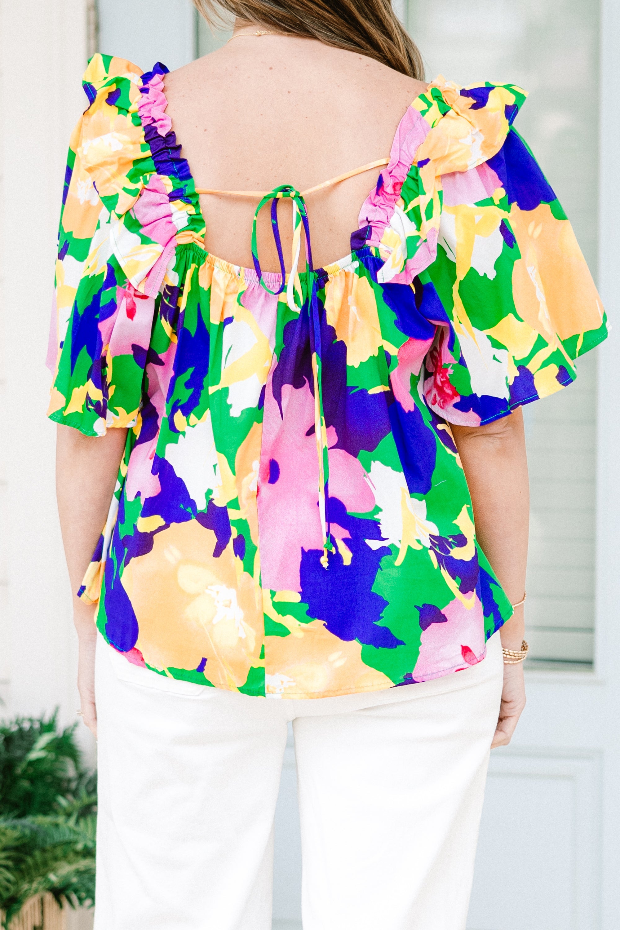 Picking Wildflowers Blouse, Green
