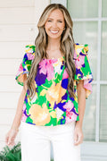 Picking Wildflowers Blouse, Green