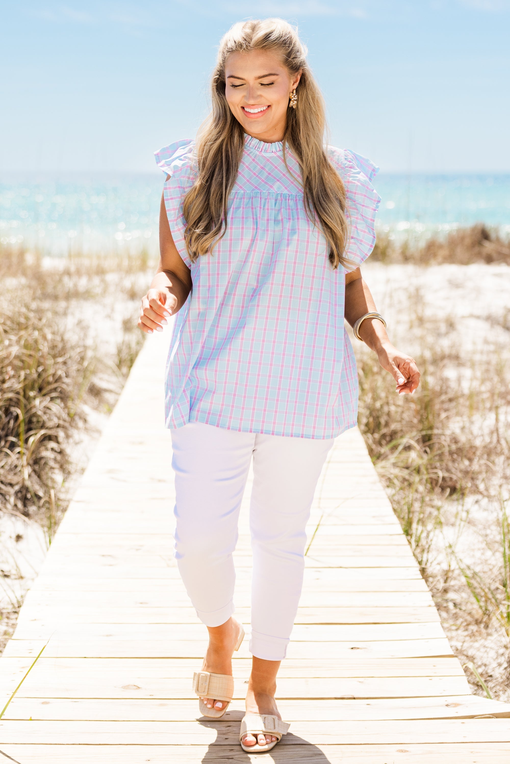 Picnic Lover Top, Blue