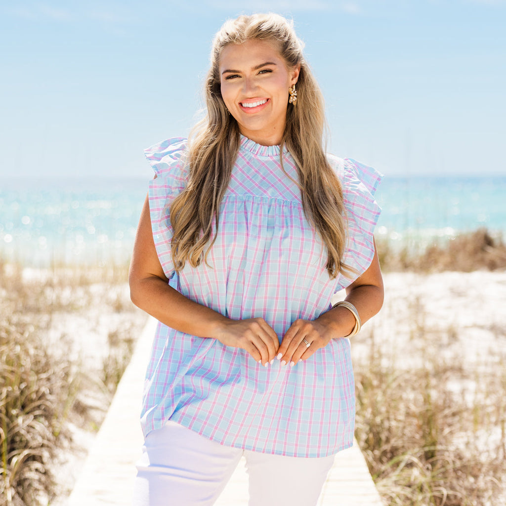 Picnic Lover Top, Blue