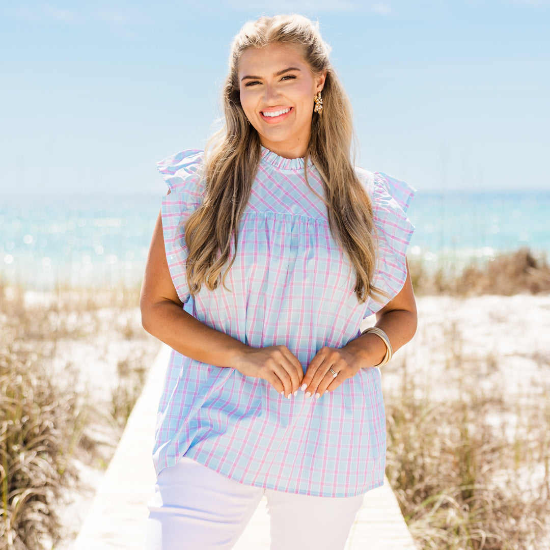 Picnic Lover Top, Blue