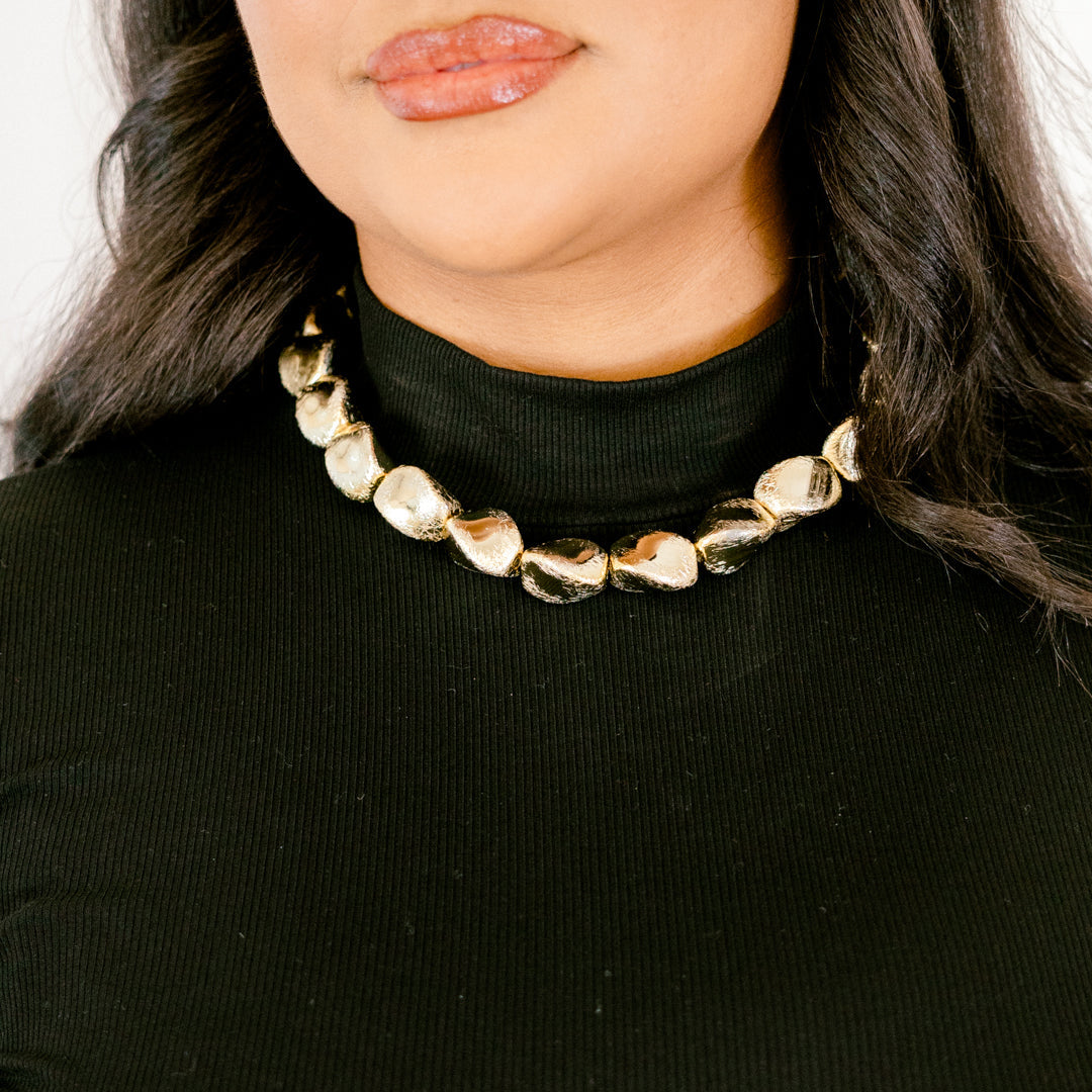 Piece Of The Puzzle Necklace, Gold