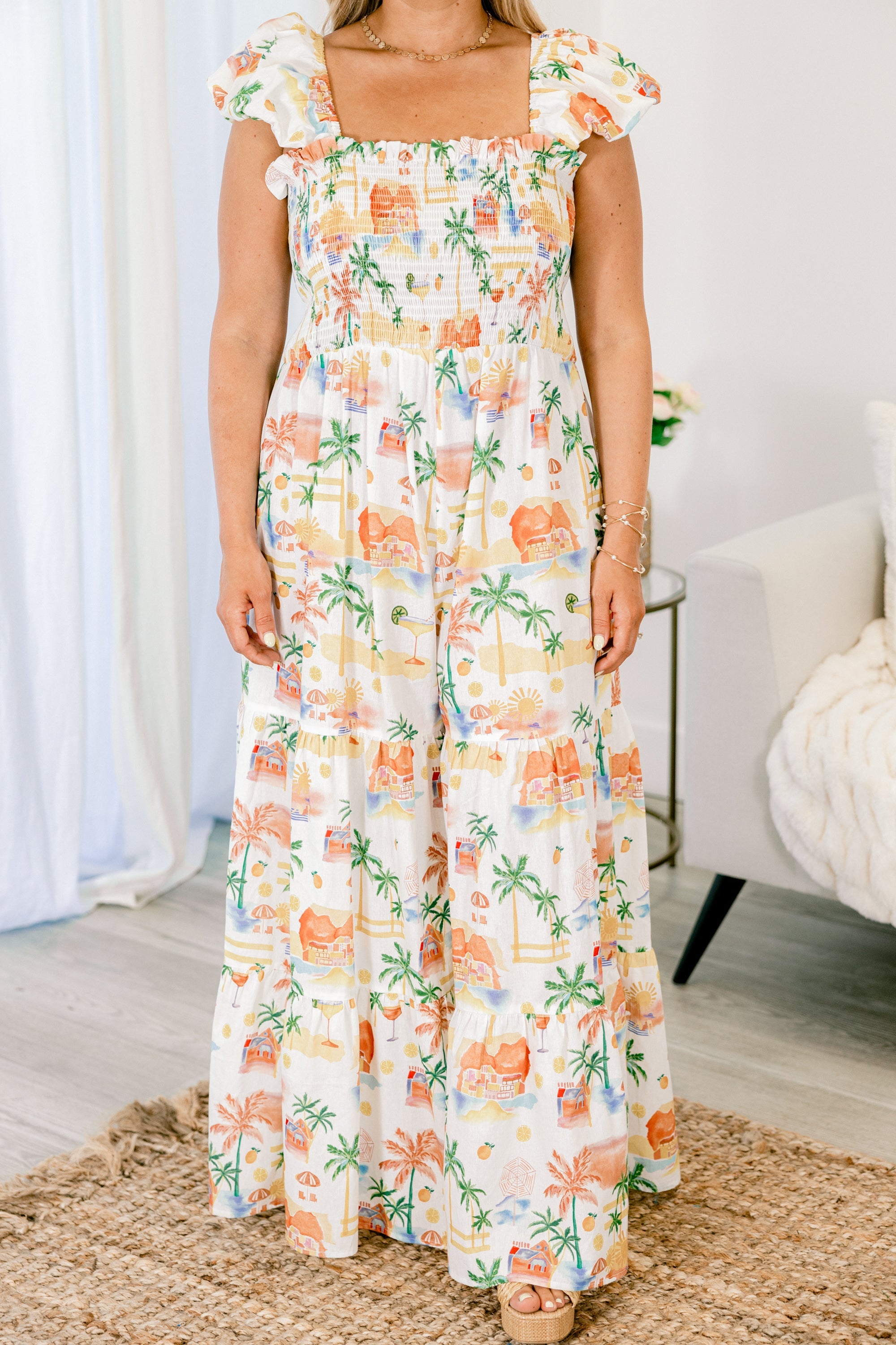Play It By Ear Jumpsuit, Orange