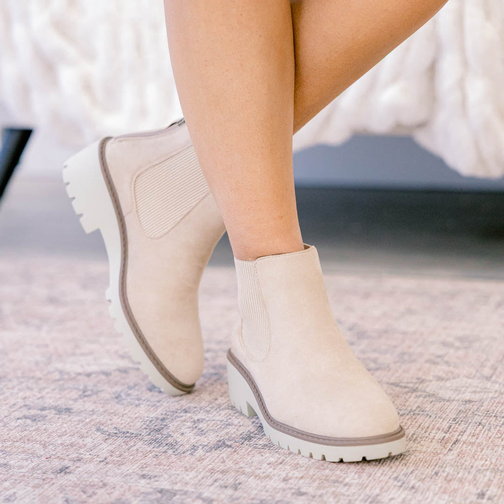 Play It Loud Booties, Sand