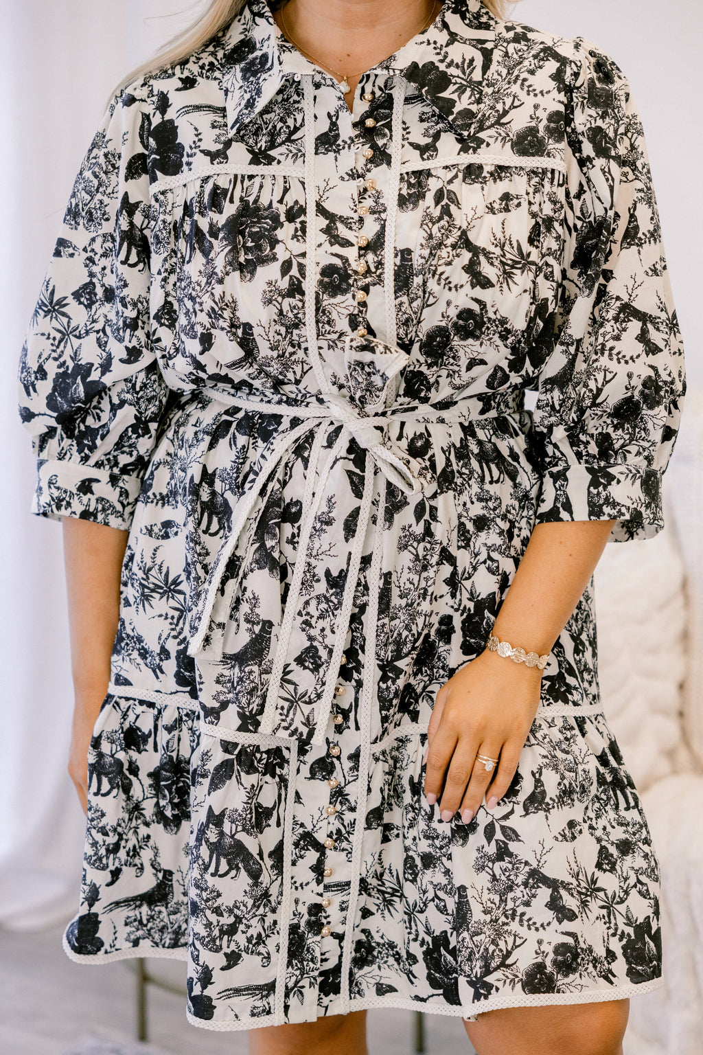 Point Taken Dress, Black