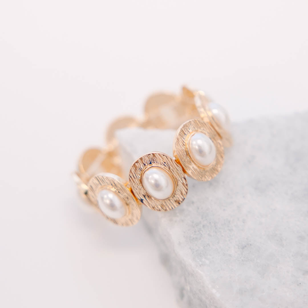 Poolside Pearls Bracelet, Gold