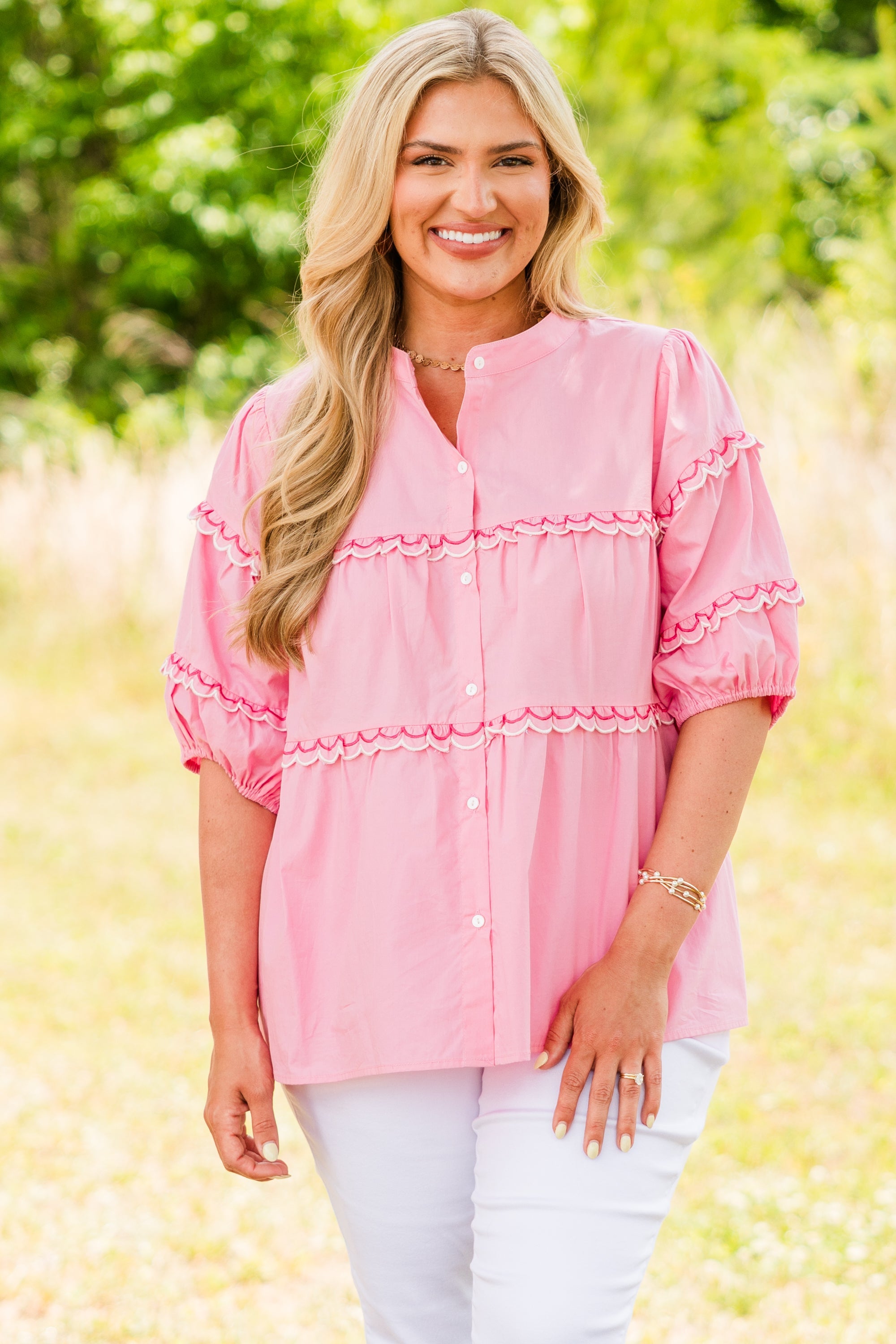 Poppy Field Top, Pink