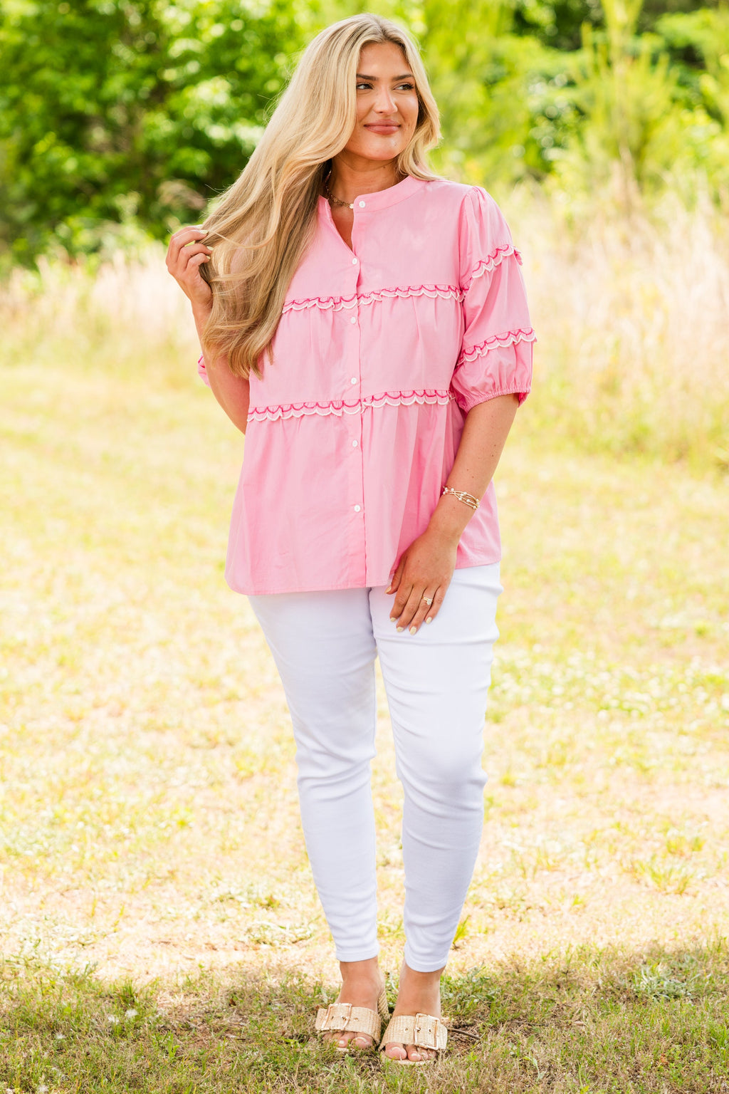 Poppy Field Top, Pink