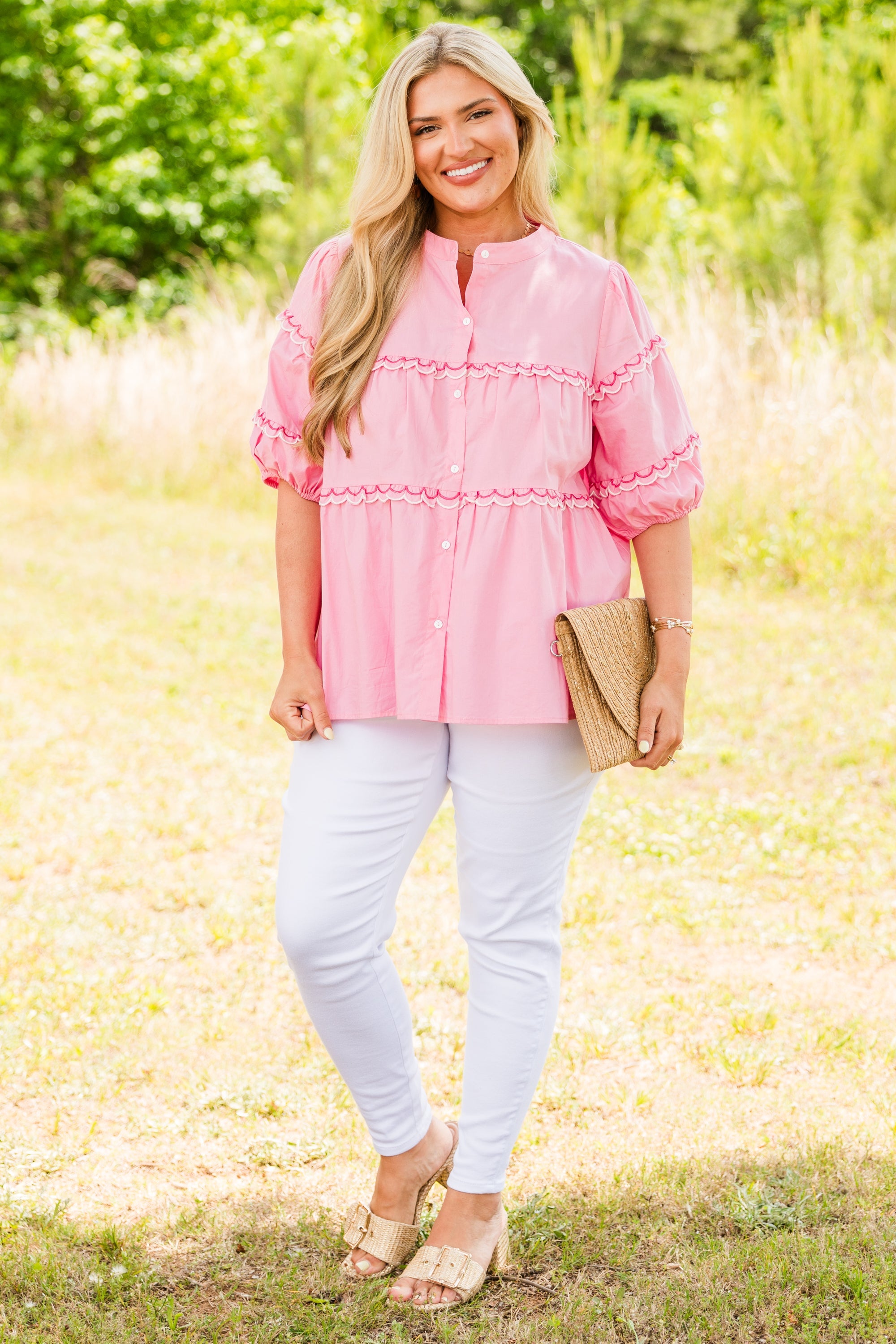 Poppy Field Top, Pink