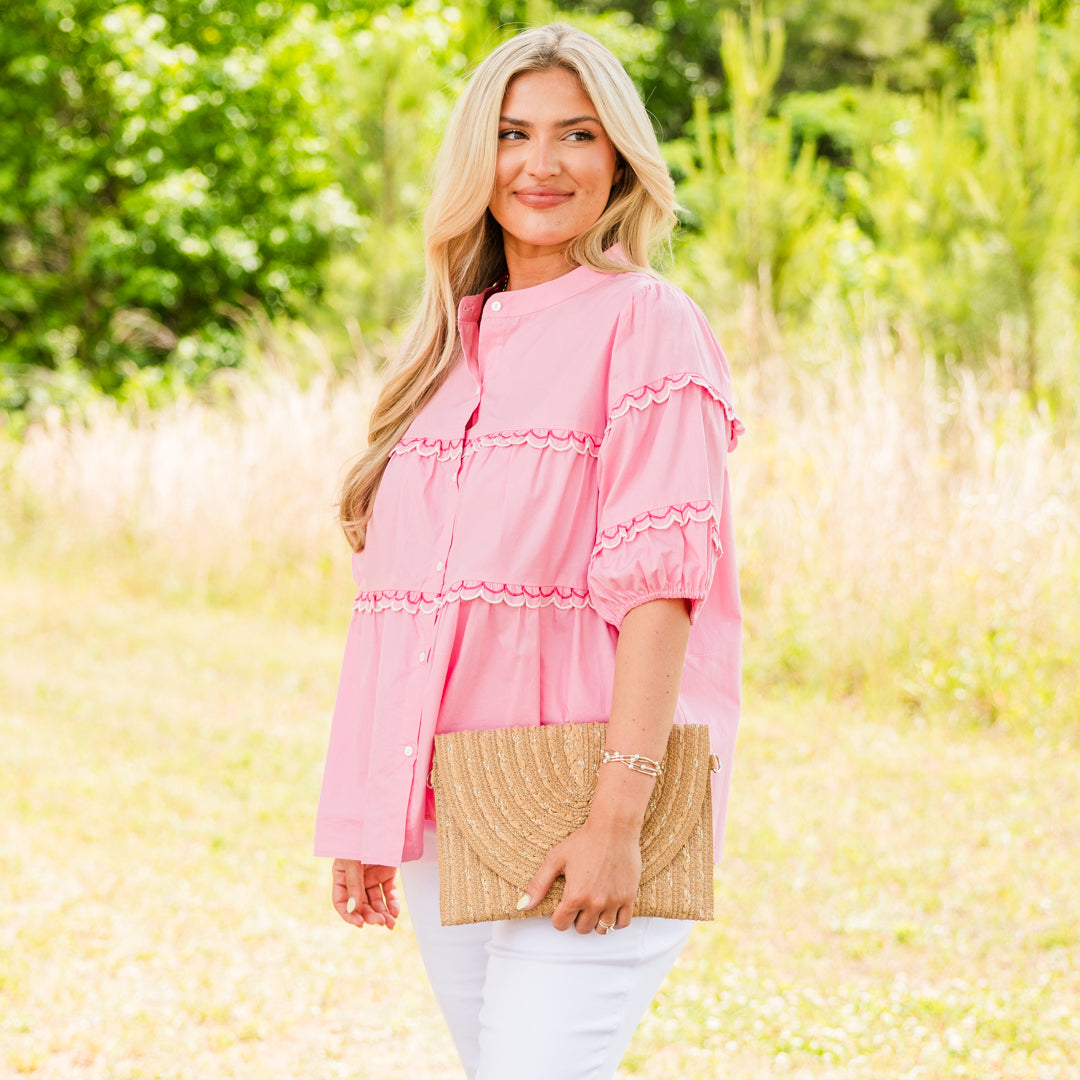 Poppy Field Top, Pink