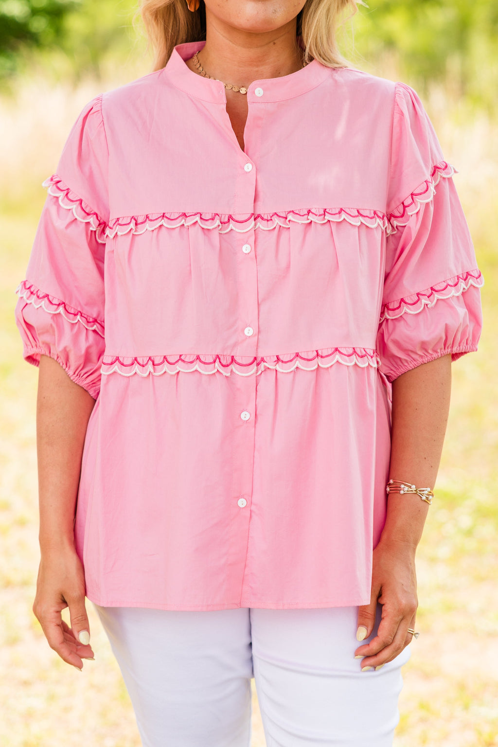 Poppy Field Top, Pink