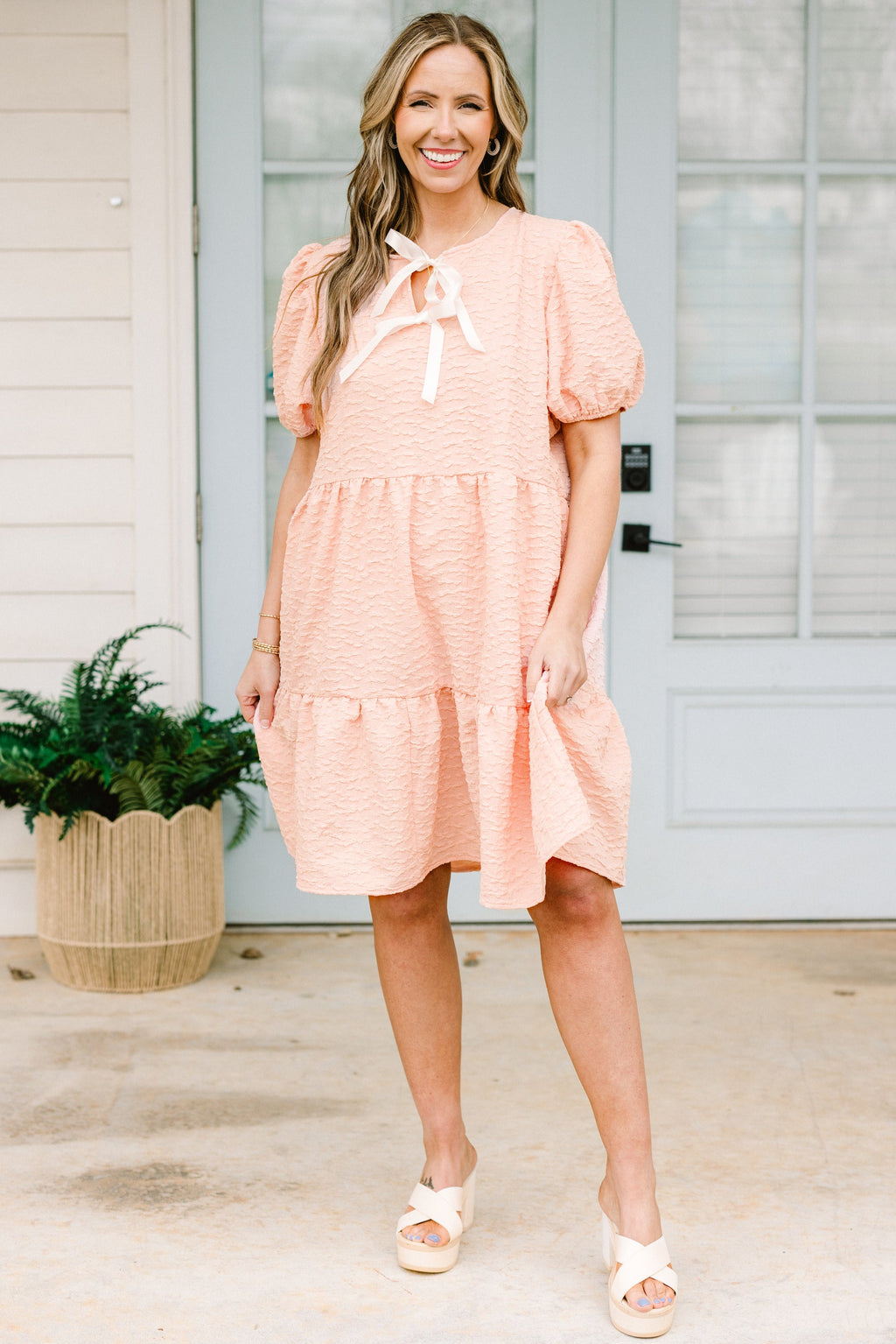 Porcelain Bloom Dress, Pink