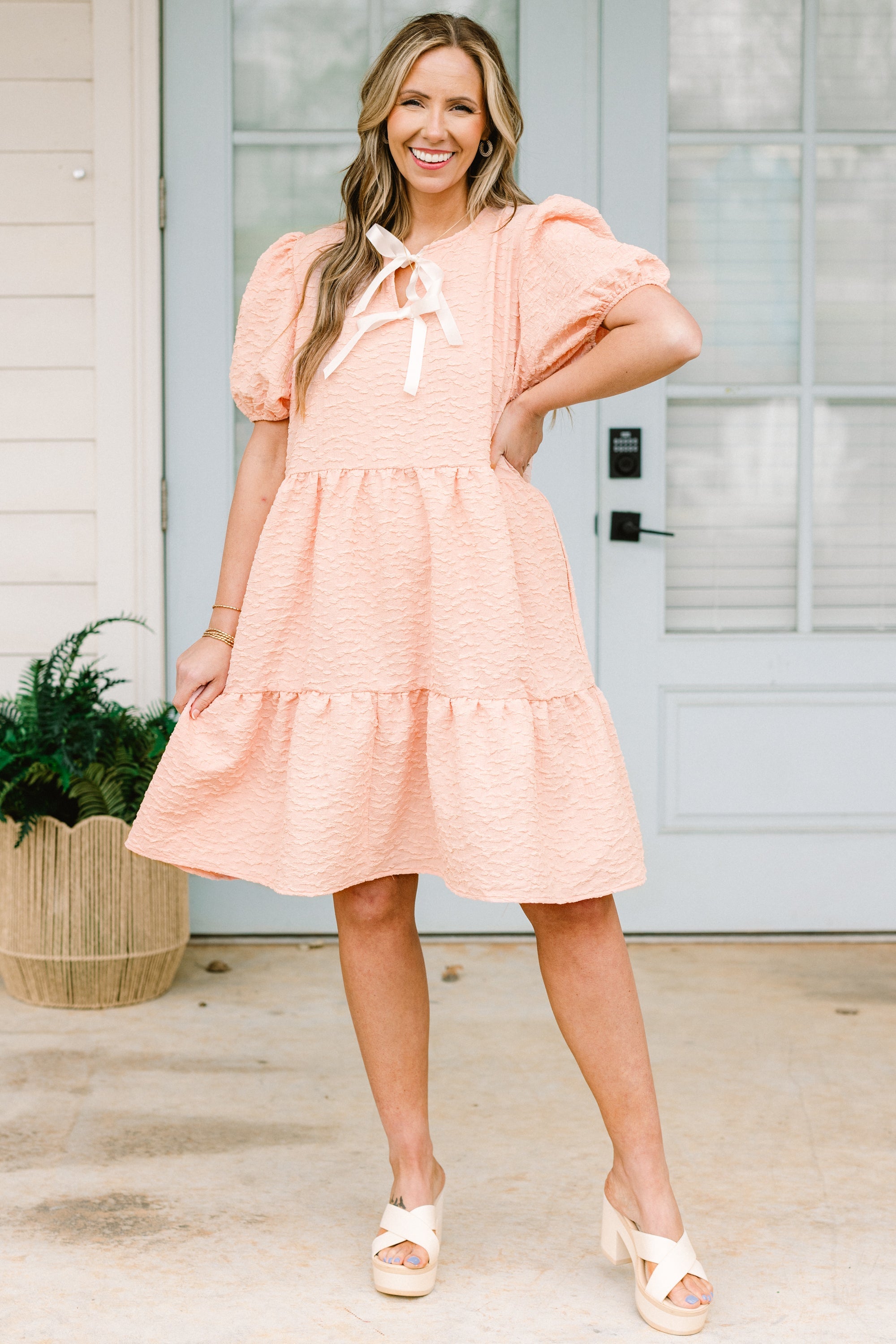 Porcelain Bloom Dress, Pink
