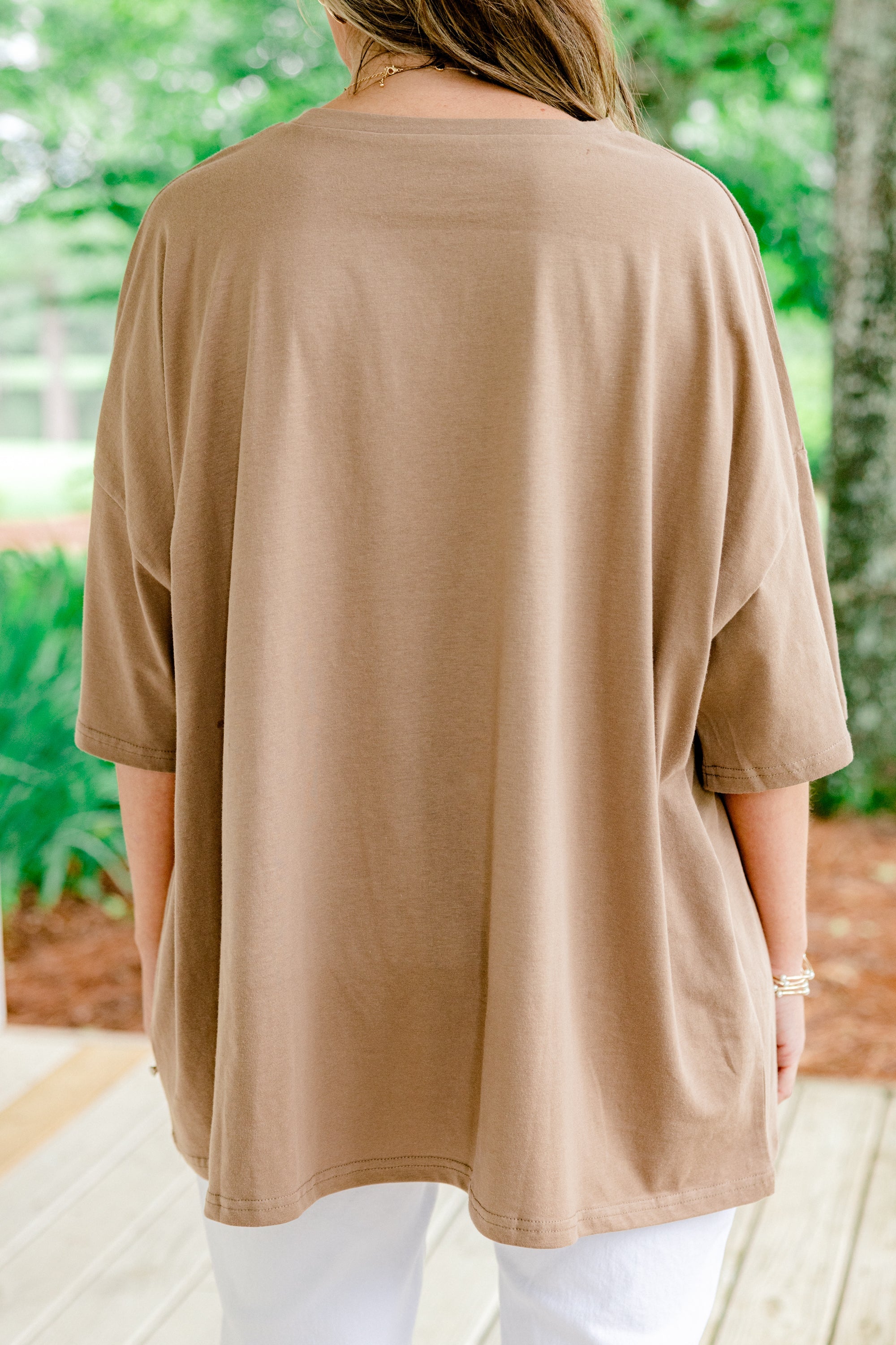 Porch Goose Boyfriend Tee, Espresso