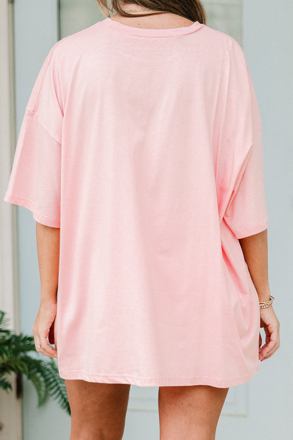 Porch Goose Boyfriend Tee, Dusty Pink