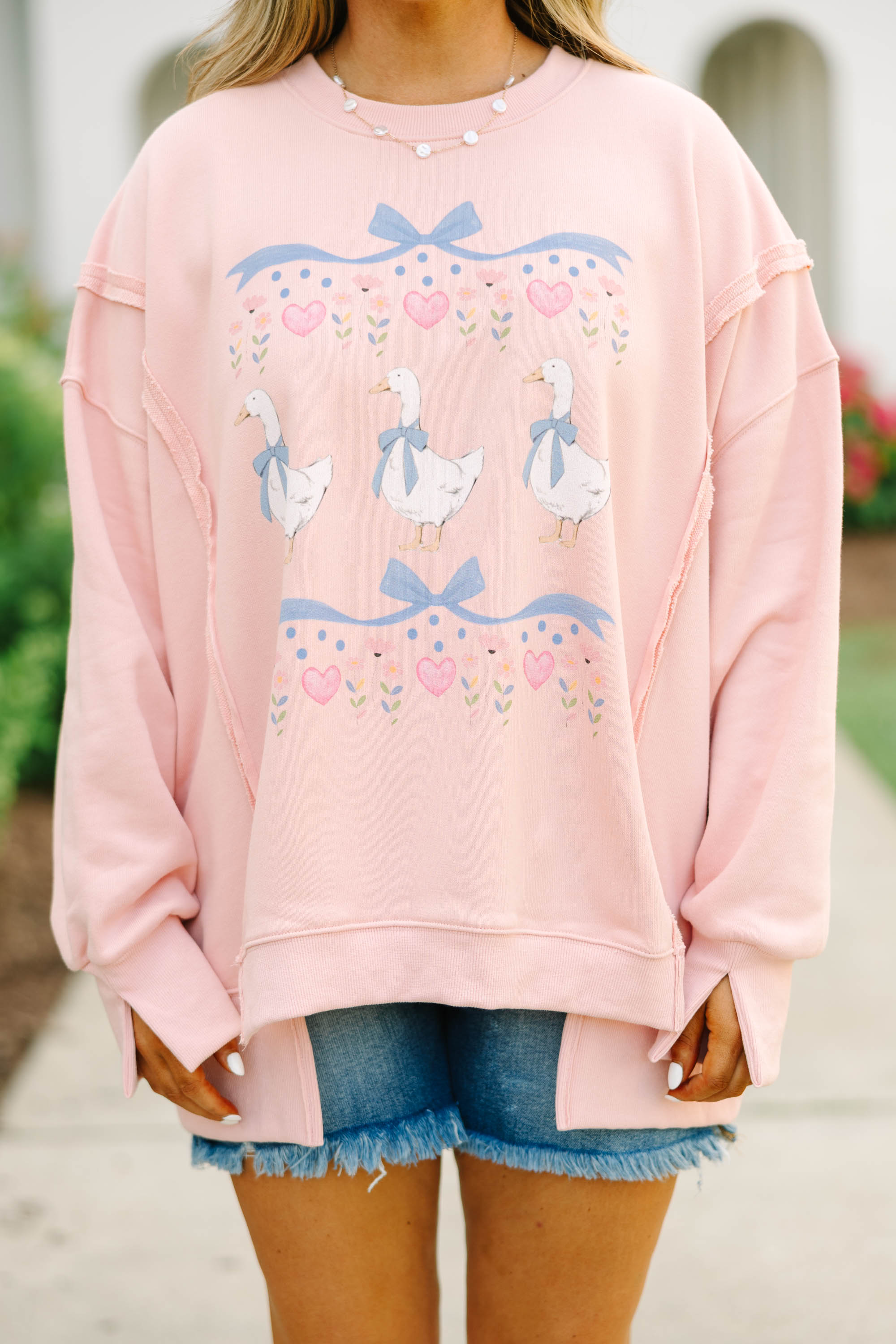 Porch Goose Comfy Crew, Dusty Pink