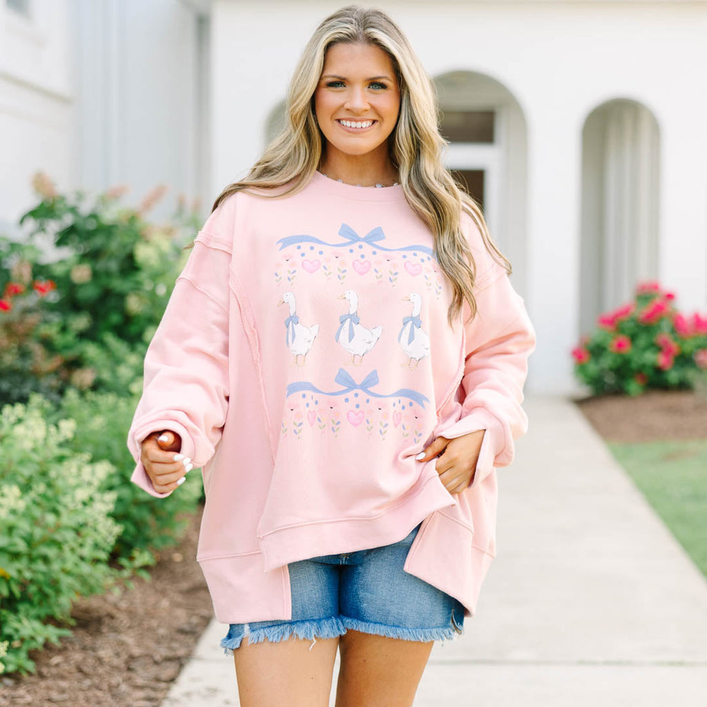 Porch Goose Comfy Crew, Dusty Pink