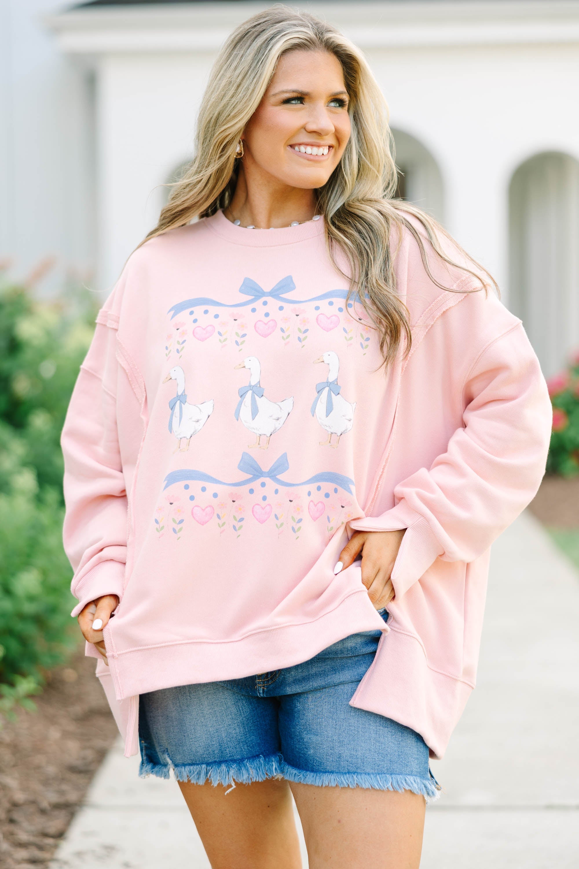 Porch Goose Comfy Crew, Dusty Pink