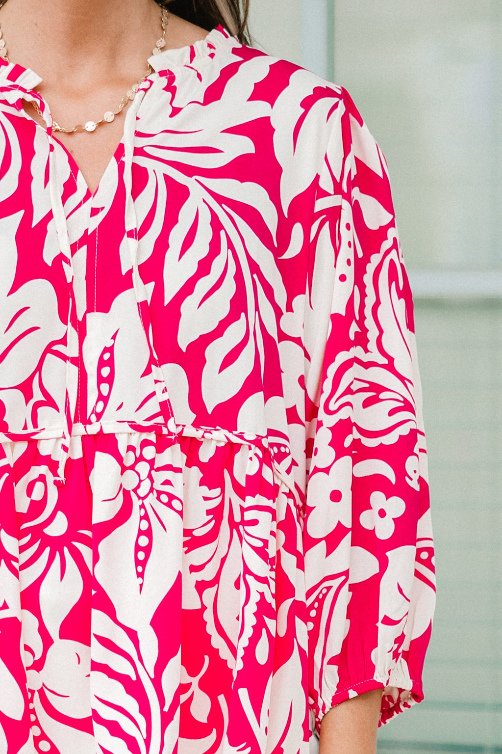Positive Energy Top, Hot Pink Mix