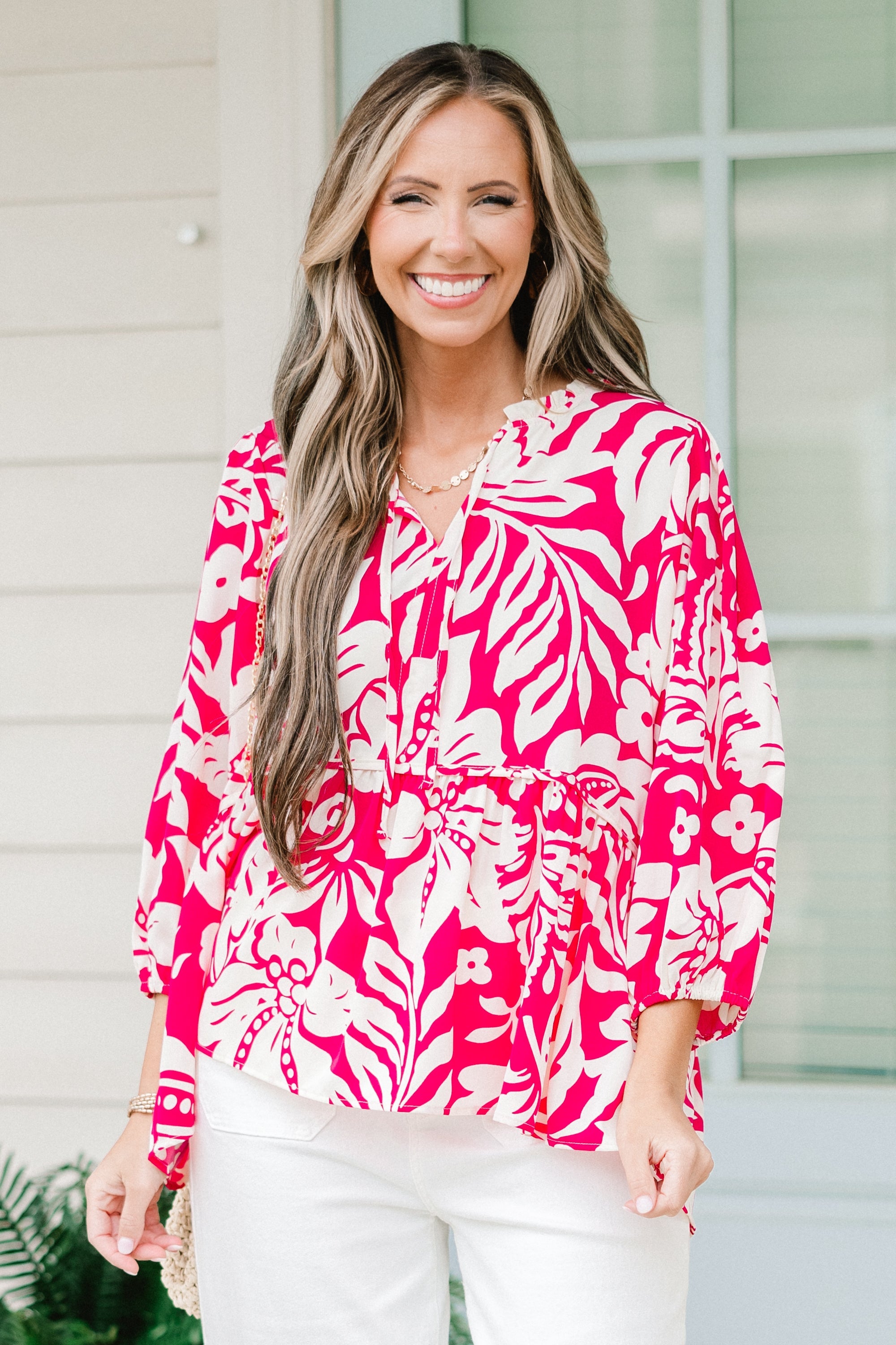 Positive Energy Top, Hot Pink Mix