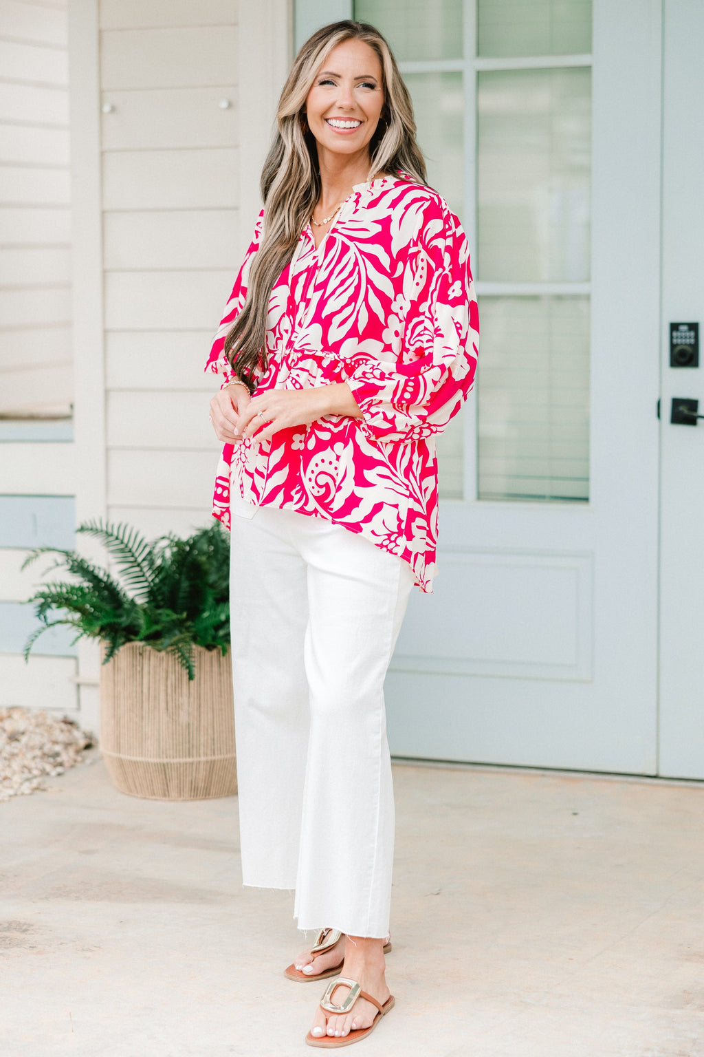 Positive Energy Top, Hot Pink Mix