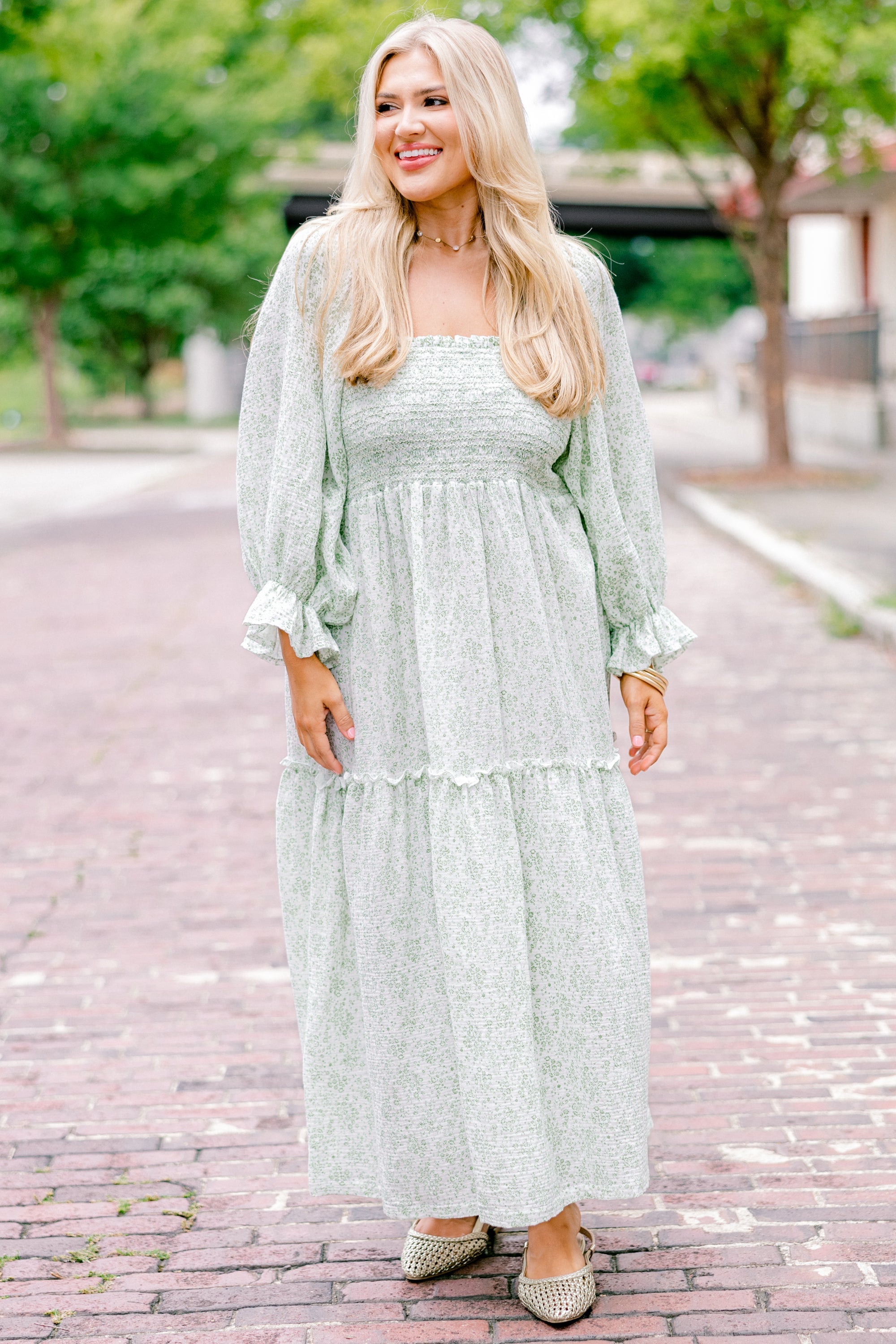 Positive Passions Dress, Green