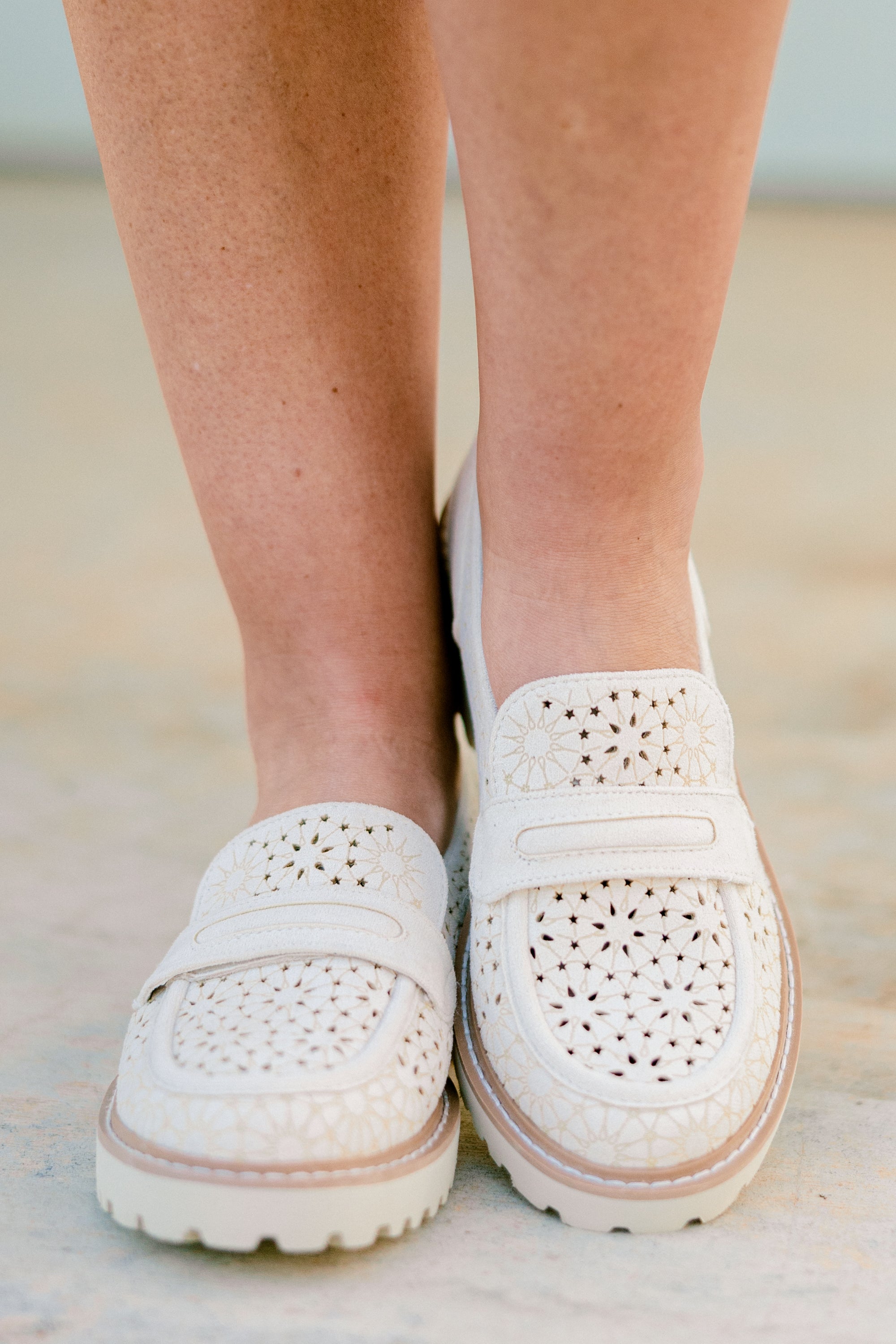 Power Petals Loafers, Ivory