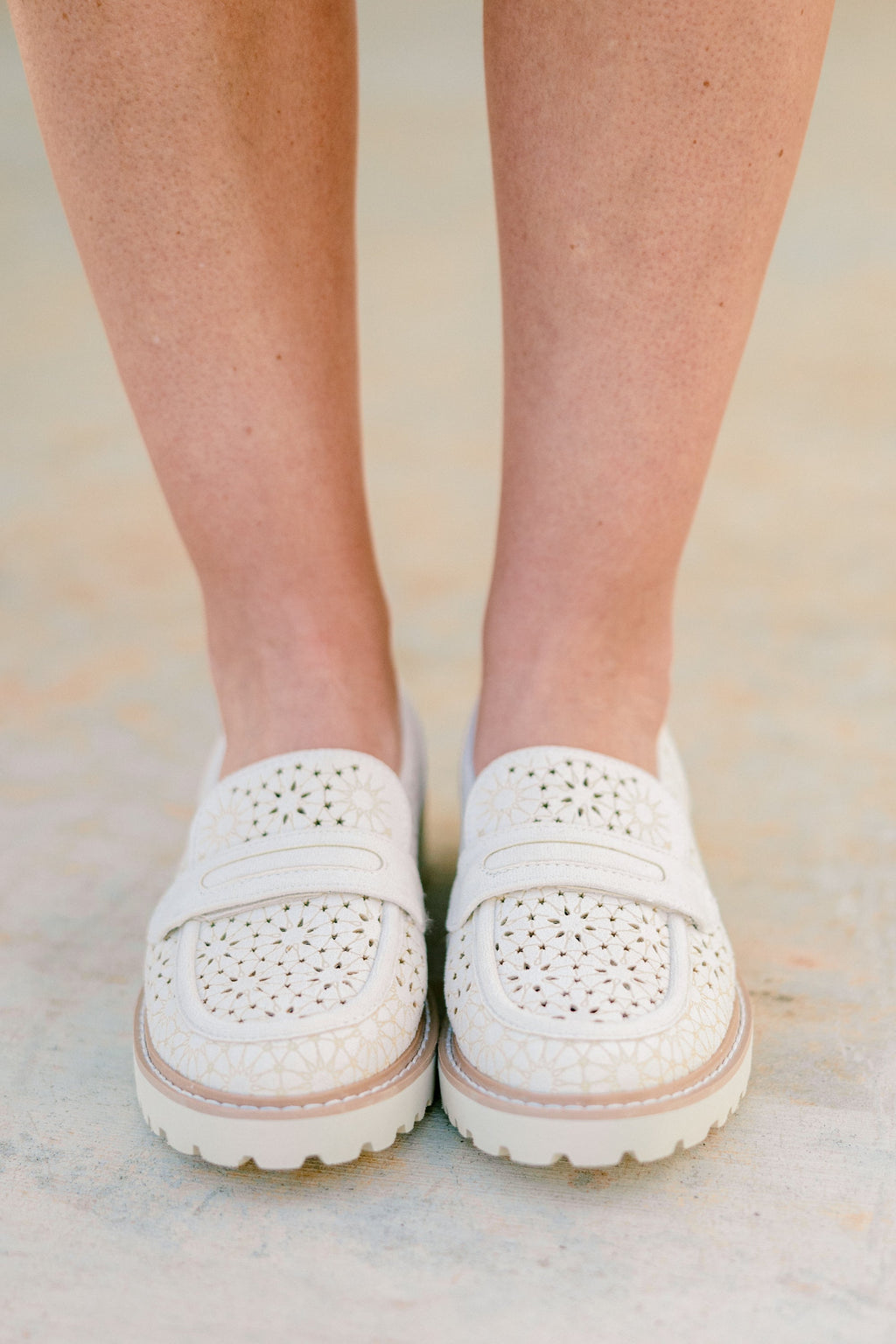 Power Petals Loafers, Ivory