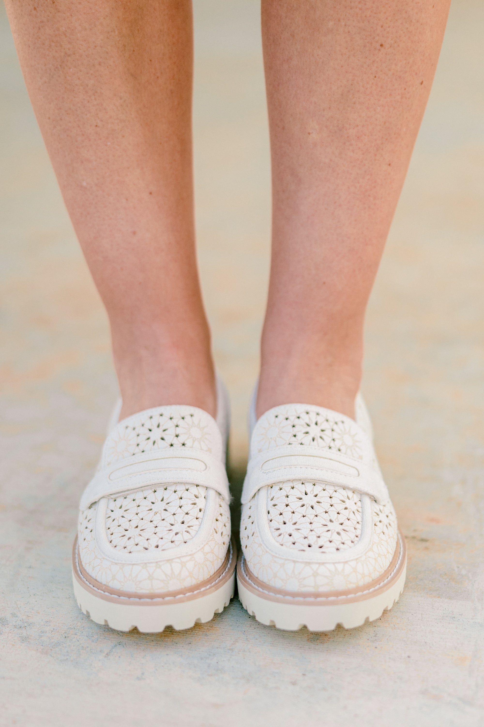Power Petals Loafers, Ivory