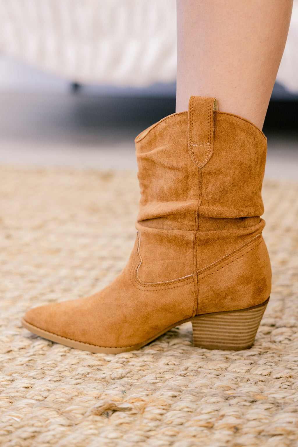 Prairie Bloom Booties, Caramel