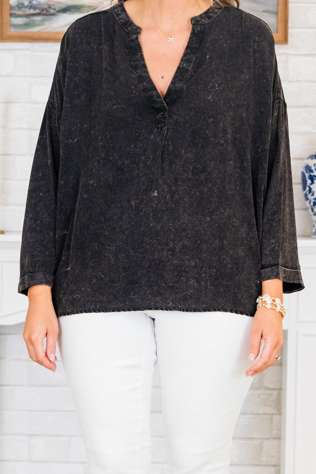 Praying For Sunshine Top, Black