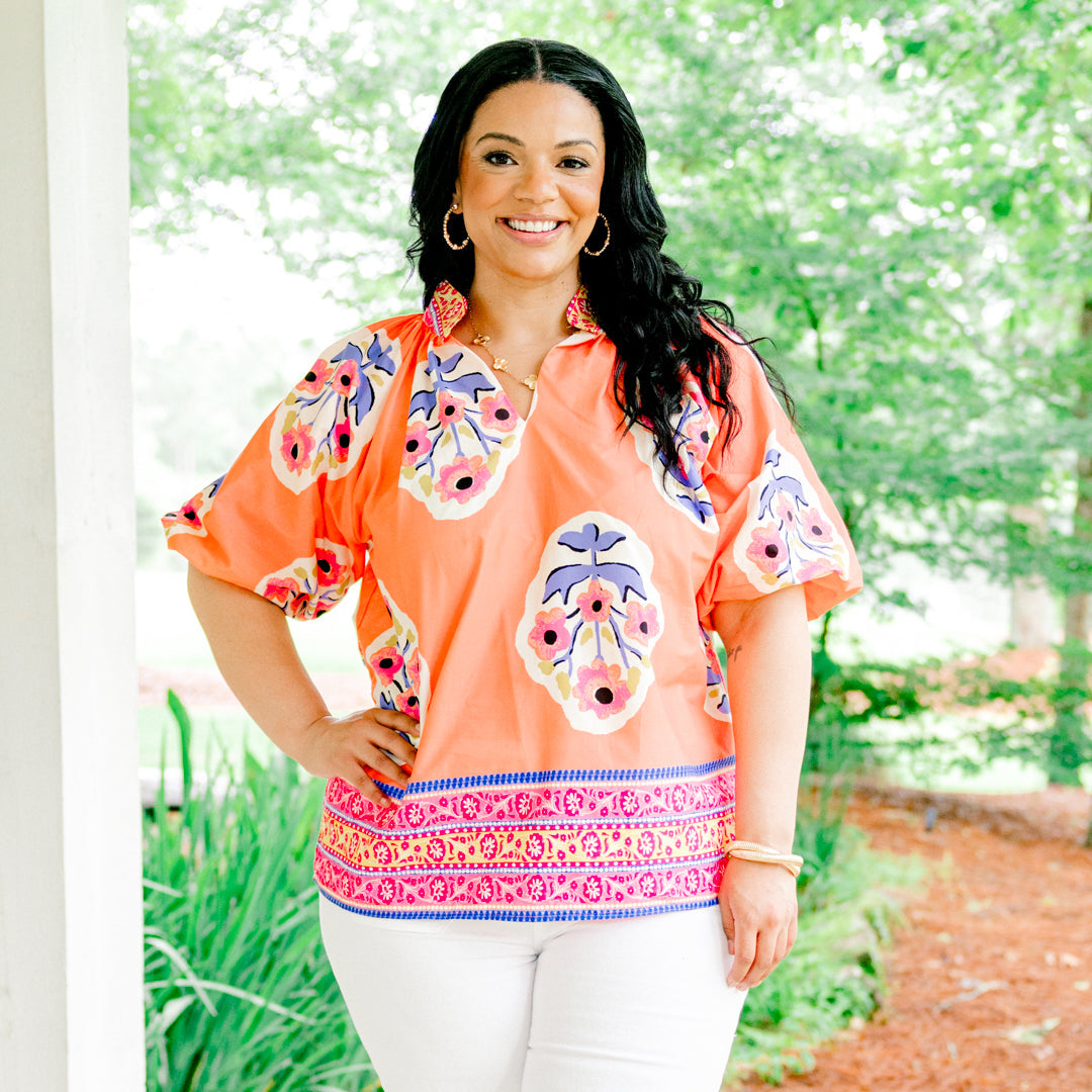 Precious Life Top, Coral