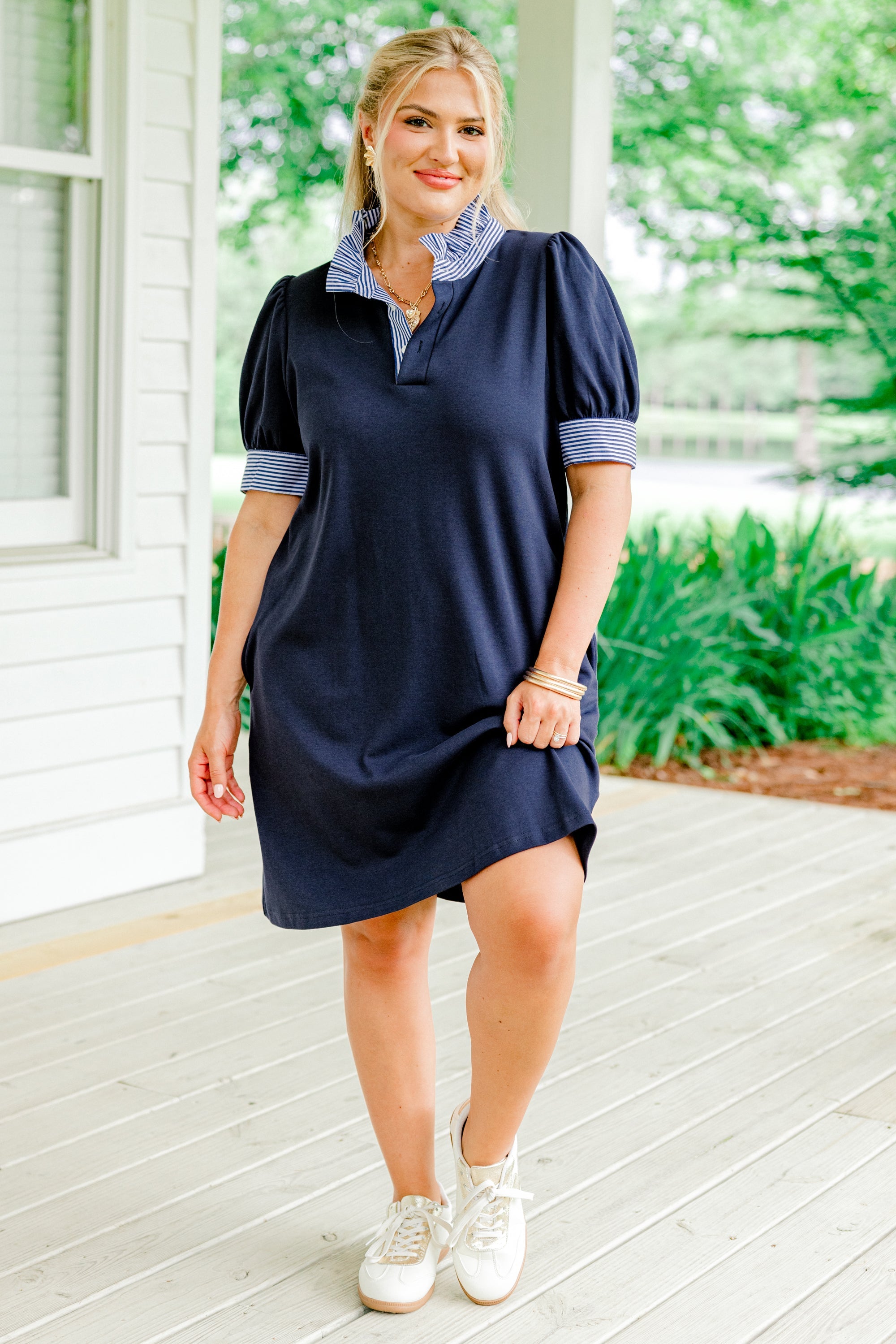 Prep School Dress, Navy