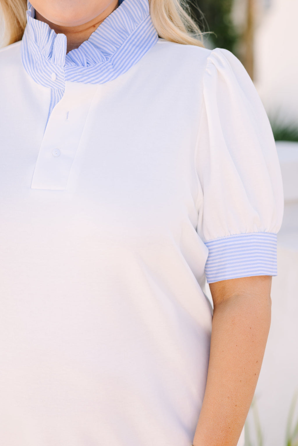 Prep School Dress, White