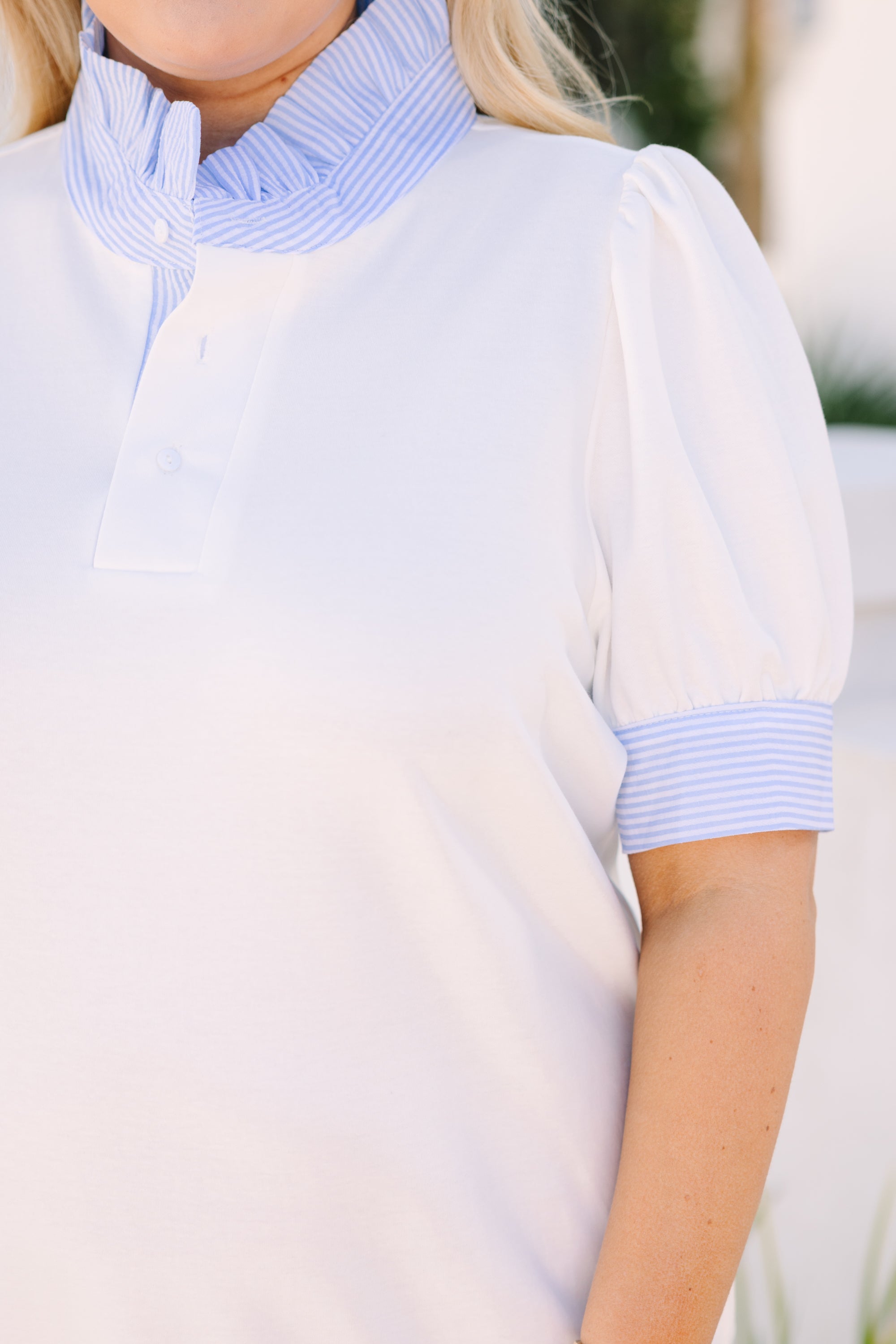 Prep School Dress, White