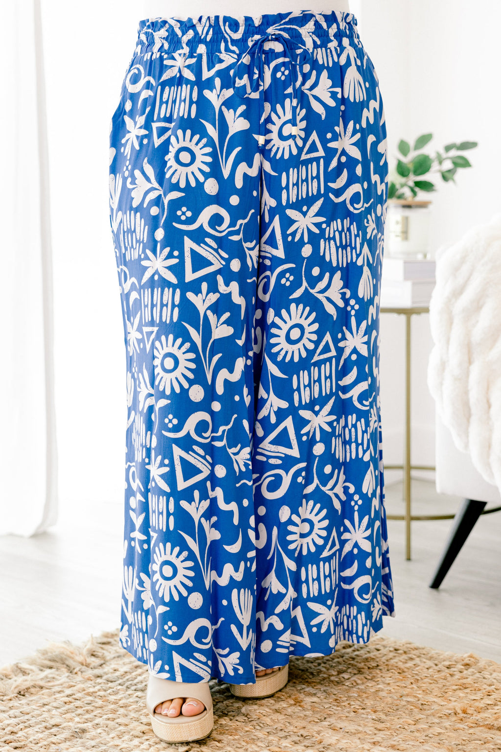 Pretty And Peaceful Pants, Blue