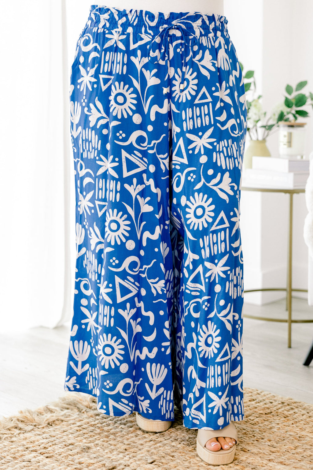 Pretty And Peaceful Pants, Blue
