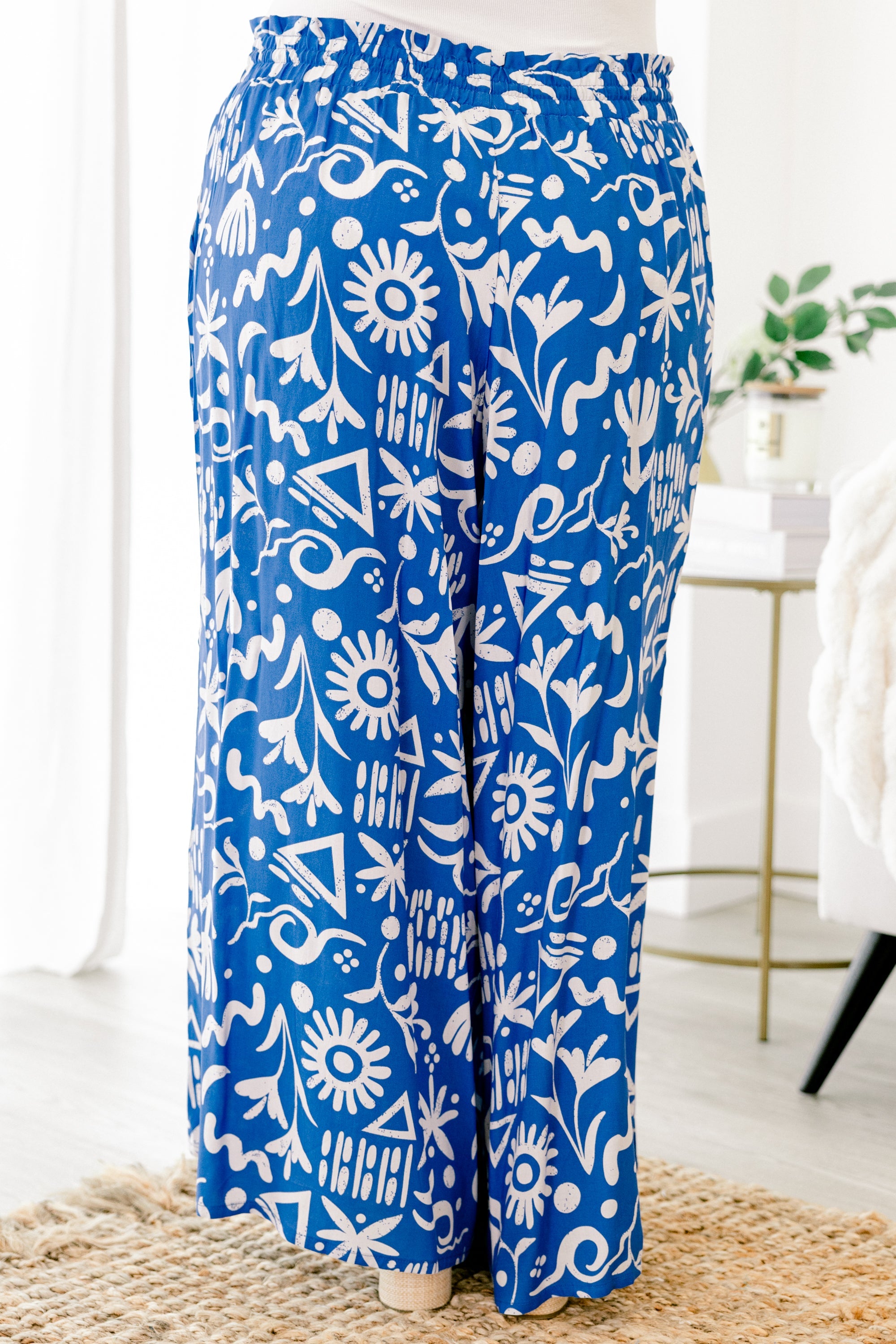 Pretty And Peaceful Pants, Blue