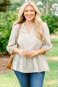 Pretty And Polished Top, Green Gingham