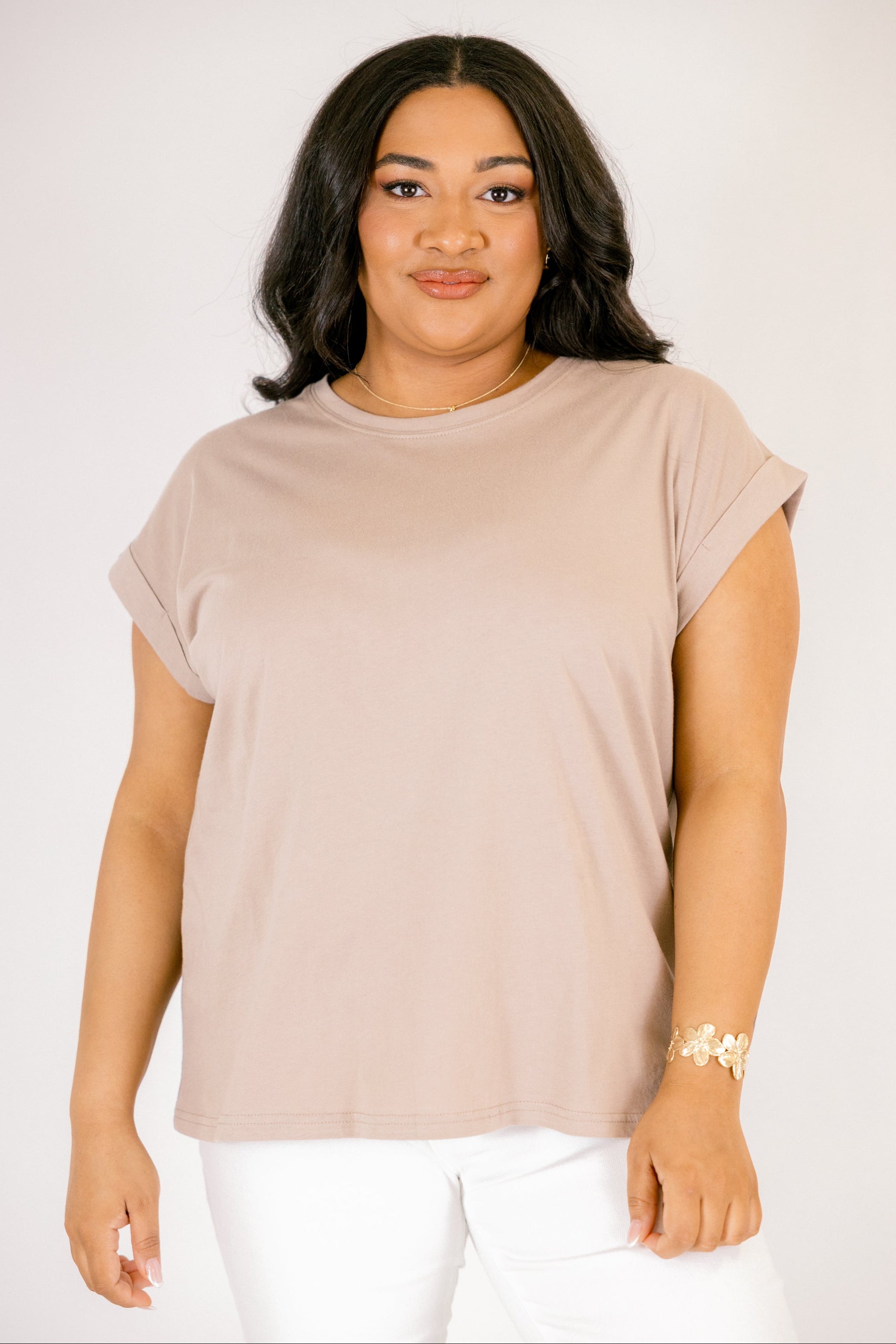 Pretty Please Tee, Ash Mocha