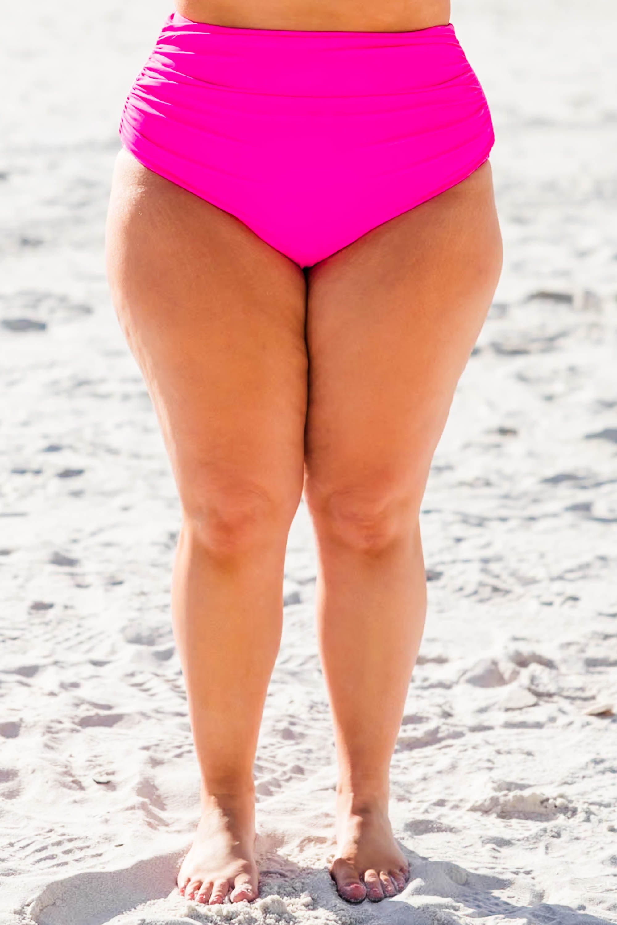 Proceed Into Paradise Swim Bottom, Neon Pink
