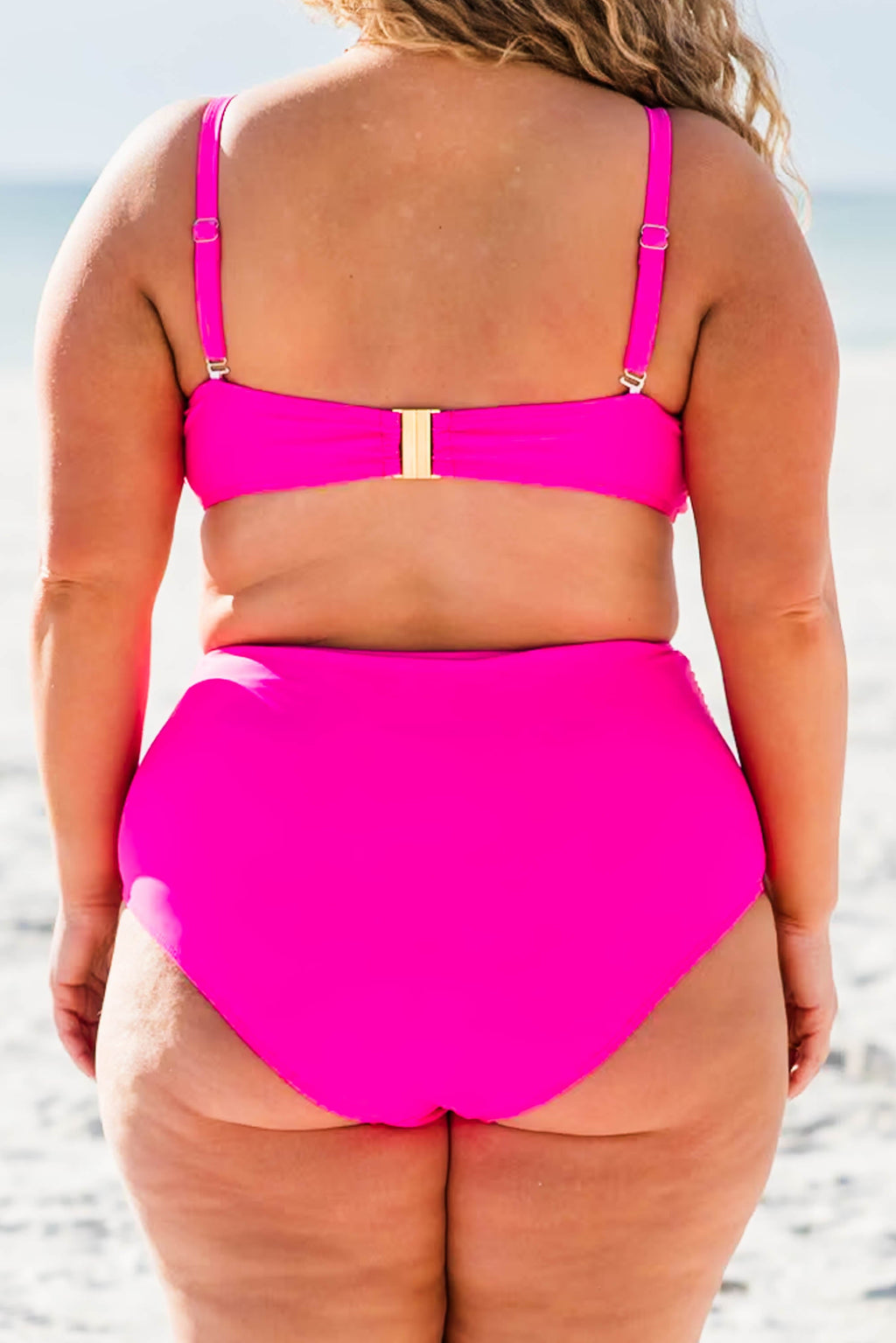 Proceed Into Paradise Swim Bottom, Neon Pink