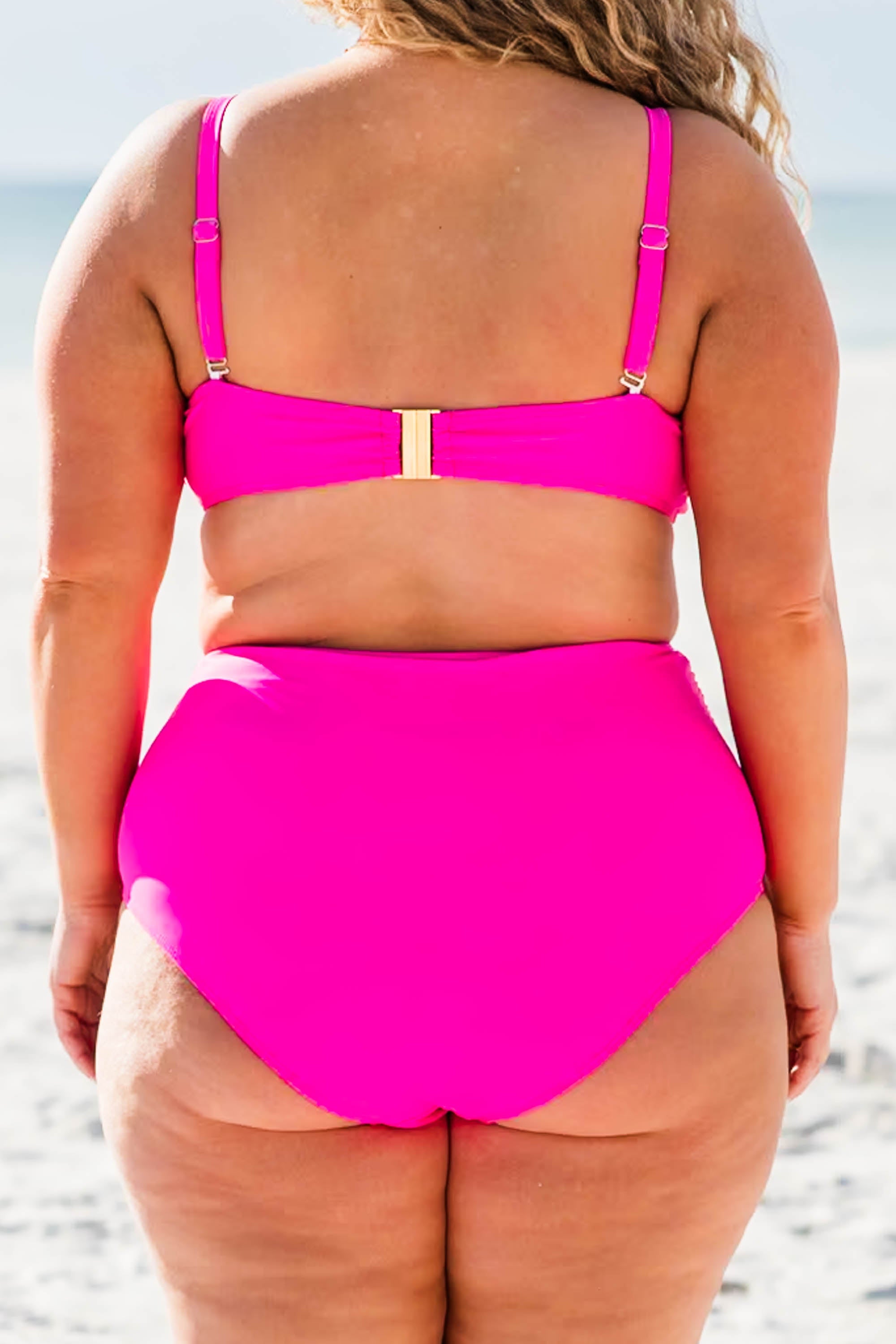 Proceed Into Paradise Swim Bottom, Neon Pink