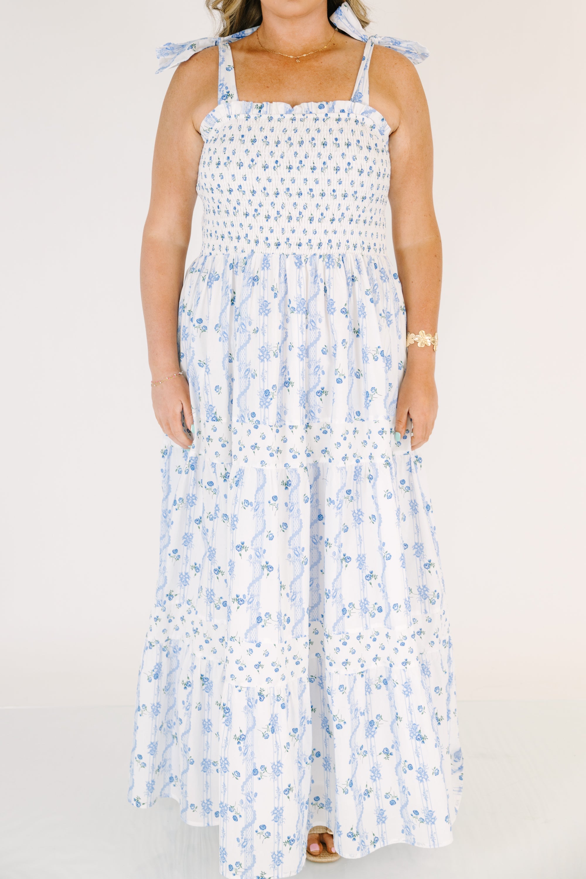 Promise In Bloom Dress, Sky Blue