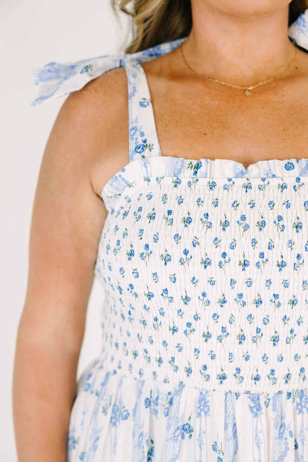 Promise In Bloom Dress, Sky Blue