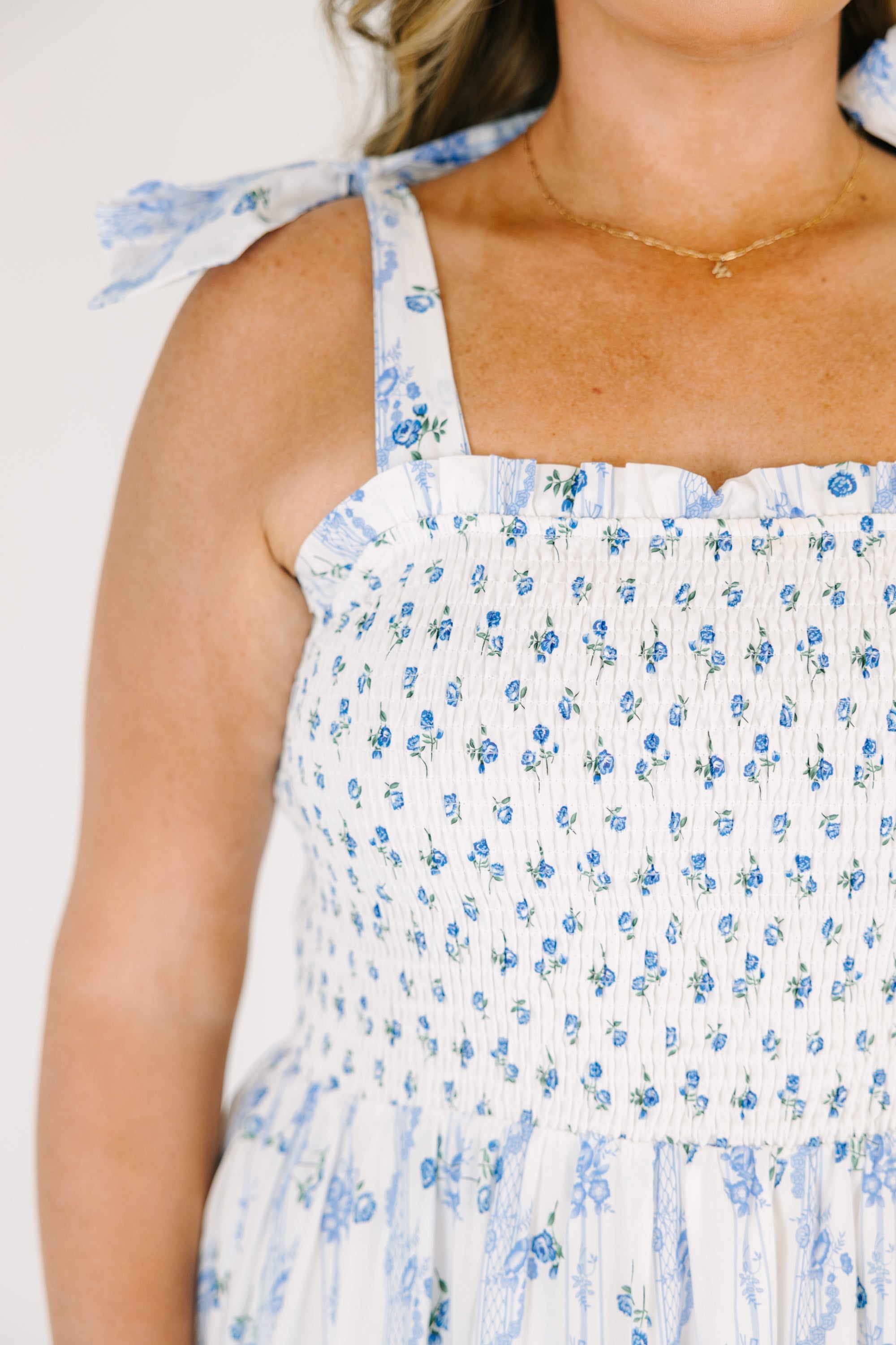Promise In Bloom Dress, Sky Blue